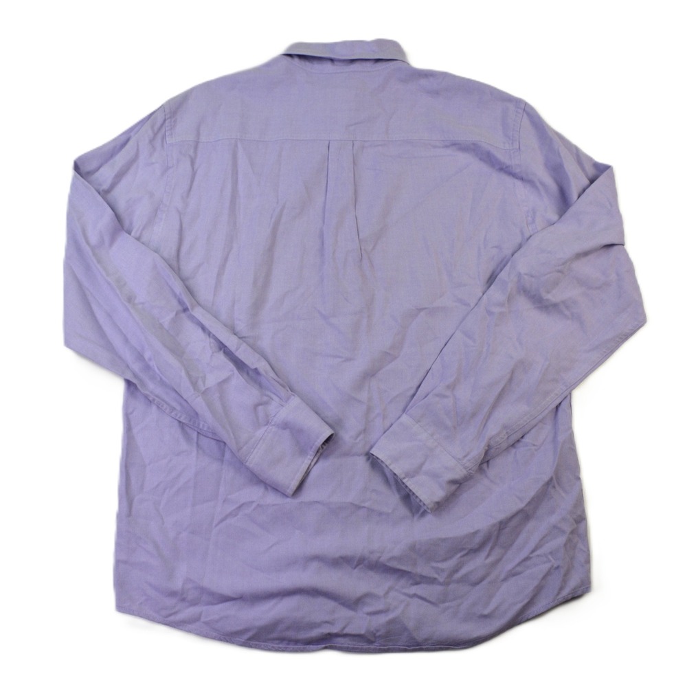 Johnnie O Mens Long Sleeve Button Down Shirt Purple Medium Cotton Tencel Logo - Picture 4 of 9